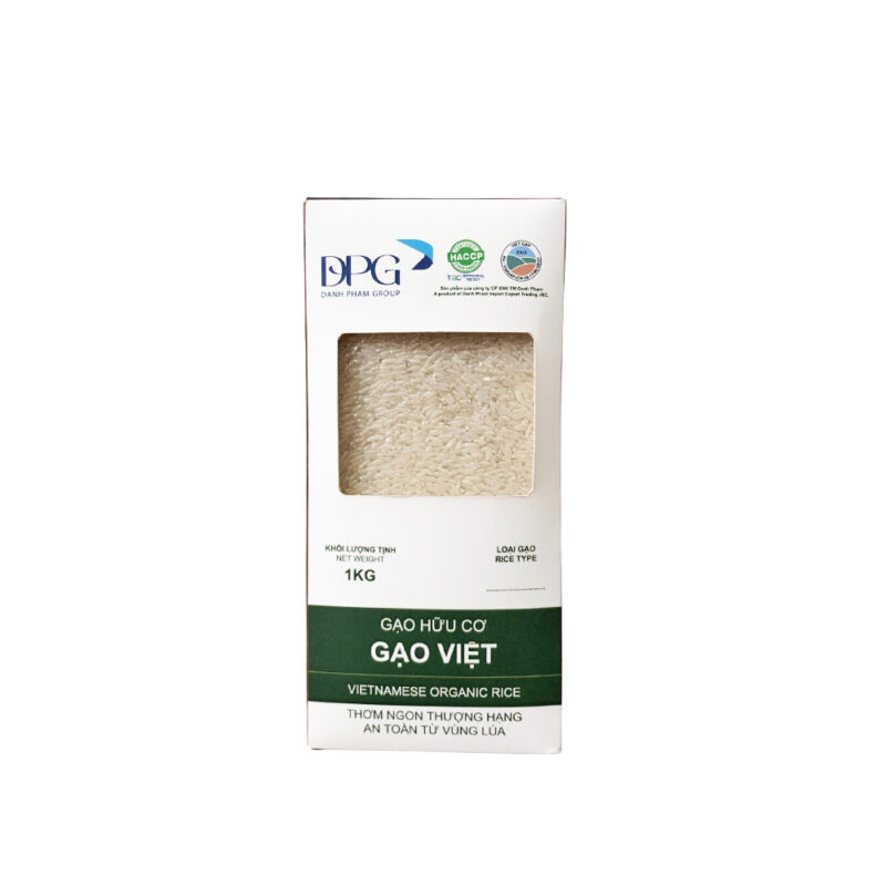 Gạo Việt Hữu Cơ - Gạo Trắng - 1kg